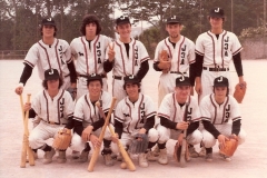 Probablemente tomada en mayo/junio de 1976 en el campo del Colegio Salesianos.De pie: José Ramón Sáez (Maño), X, X, X y X; agachados: X, Ramiro Martín, X, Rafa Terán y X